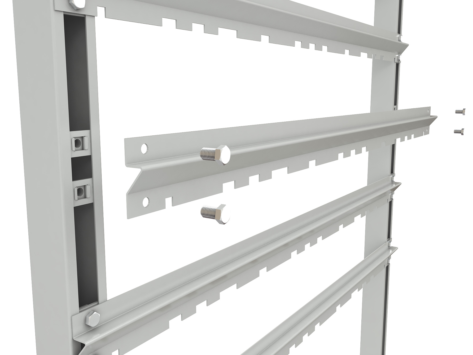 ER-00024083 Стеллаж для пластиковых лотков SORTEX односторонний 1800x1000x450.03