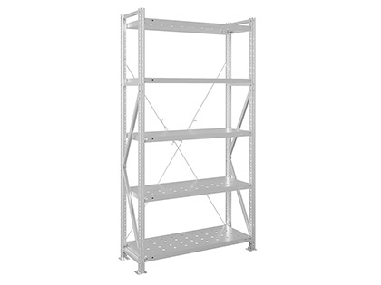 Стеллаж усиленный MS U 2000x1000x400/5 перфорированные полки