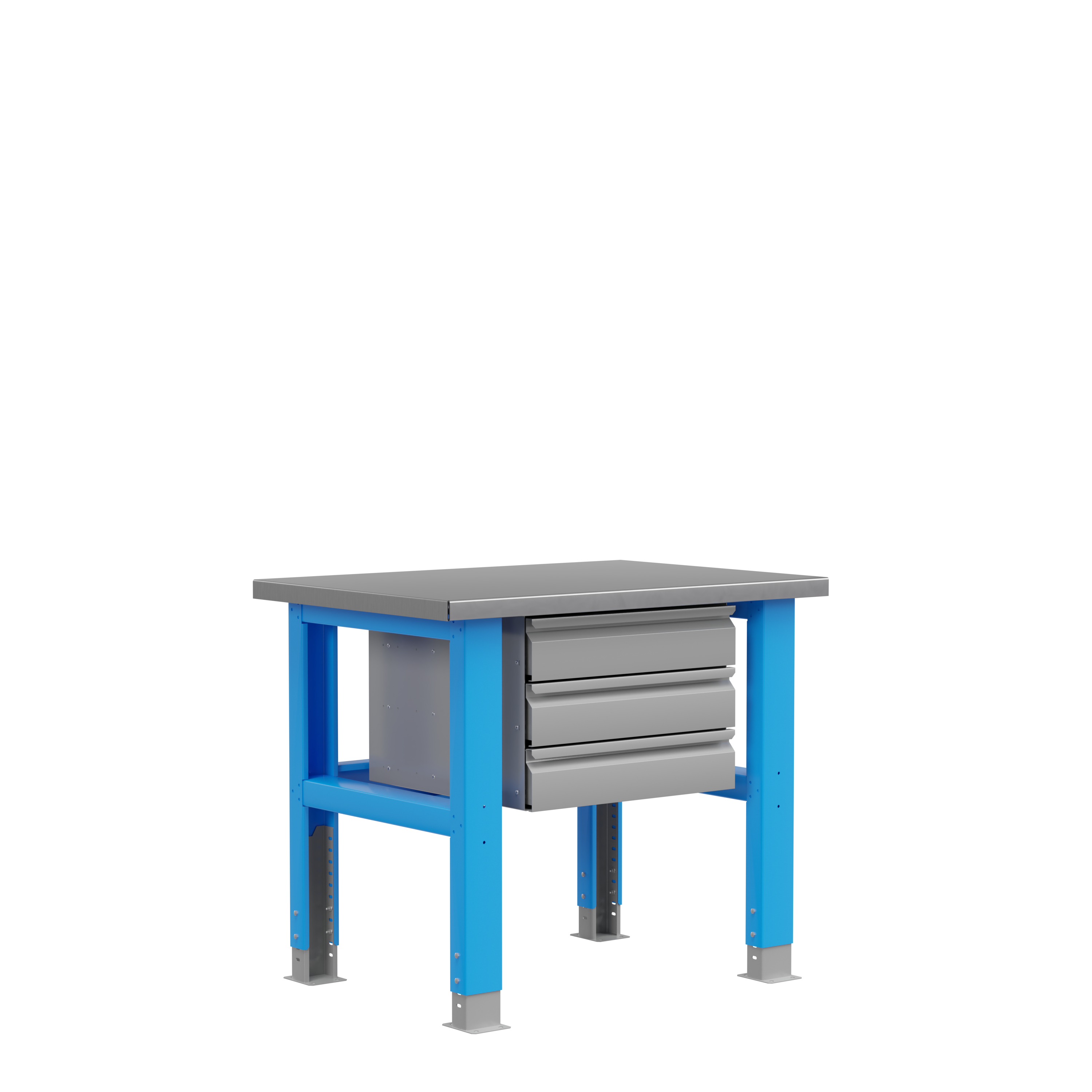 PLC 10.3 Стол металлический промышленный 1000х700 мм с тумбой