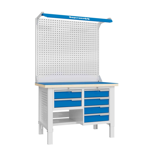 CTR 1232.S14.3-2F Верстак слесарный 2165x1193x743 мм