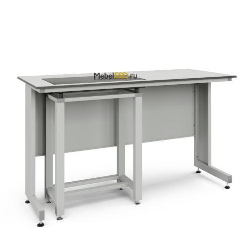 77.0048.10.08Л Стол весовой с приставкой ЭКРОС 1500х800х900 мм, весовой стол слева, раб. поверхность - LABGRADE