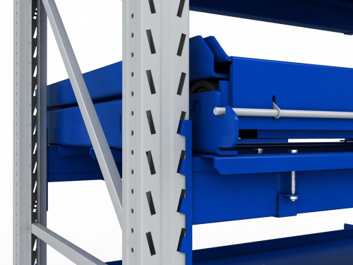 Стеллаж с выкатными платформами S-HEAVY 1000/900 (2 яруса хранения)